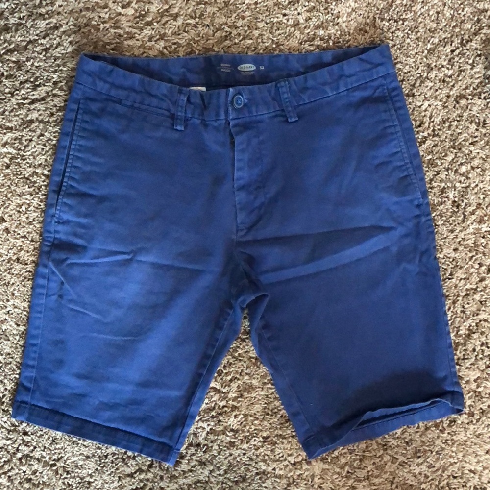 Royal Blue Flat Front Shorts